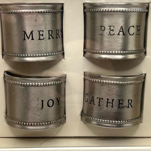 NWT 2018 Hearth & Hand with Magnolia napkin rings - Picture 2 of 5